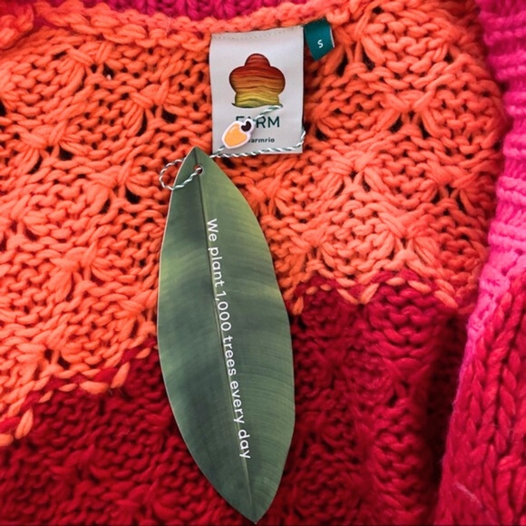 NEW Farm Rio Striped Cardigan Multi Small - Picture 15 of 17